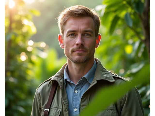 Portrait de Marc Legrand, Expert Biodiversité et Écologie, dans un environnement naturel.
