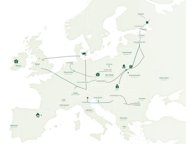 Carte interactive montrant diverses filières de valorisation des déchets par type (plastique, verre, organique) et les lieux de transformation associés. Des icônes de recyclage et de biotechnologie sont visibles.