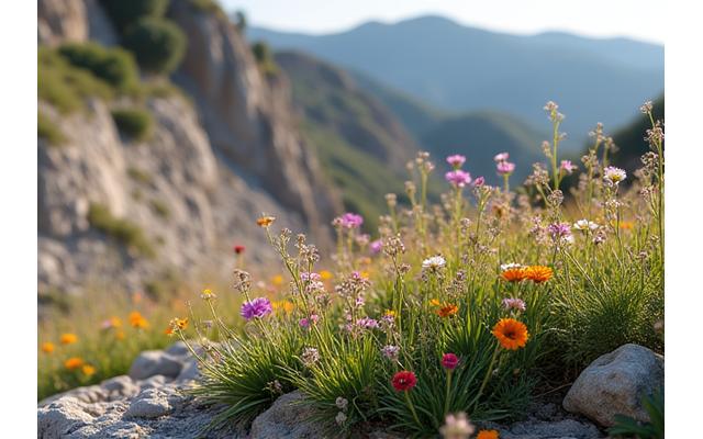 Ancienne carrière reconvertie en prairie calcaire riche en orchidées sauvages